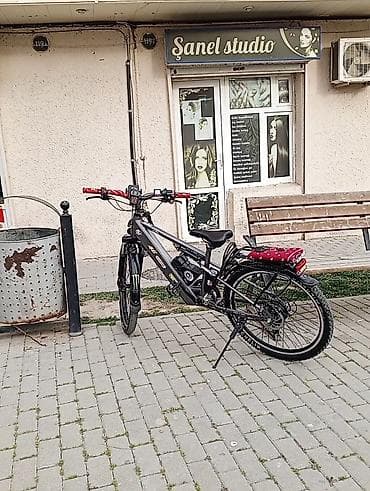 velosipedi: Elektrik velosipedi – mərkəzi batareya bloku və arxa mərkəzdə elektrik — 2