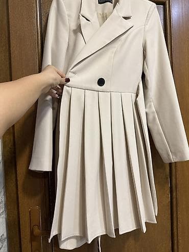 женский пуховик новый: MODA BESI qadın pencəyi - Rəng: krem/bej - Model: uzun, klassik ütülü — 5