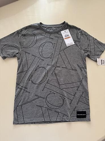Futbolka, Calvin Klein, rəng - Boz — 2