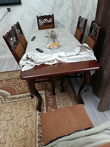 2 ci əl mətbəxt mebelləri: Qonaq otağı üçün, İşlənmiş, 6 stul — 2