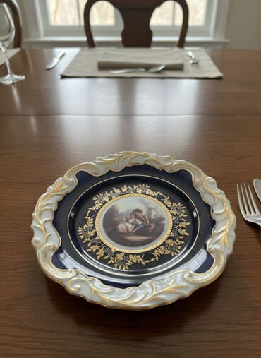 taxta boşqab: Boşqablar, 6 ədədli dəst, Farfor, Çexiya — 1