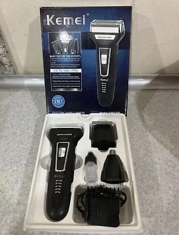 muncuqdan canta: Kemei KM-6558 3‑ü 1-də elektrikli trimmer və ülgüc seti — 1