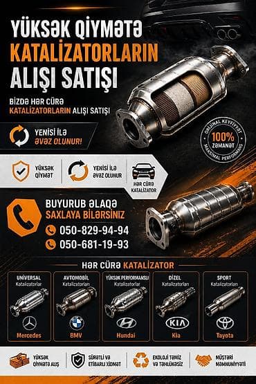 Məhsul/xidmət: Avtomobil katalizatorlarının alışı və satışı Təsvir: -