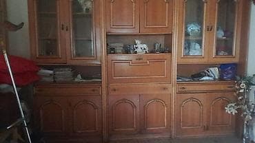 Klassik üslubda iri ölçülü qonaq otağı mebel dəsti - Material: ağac