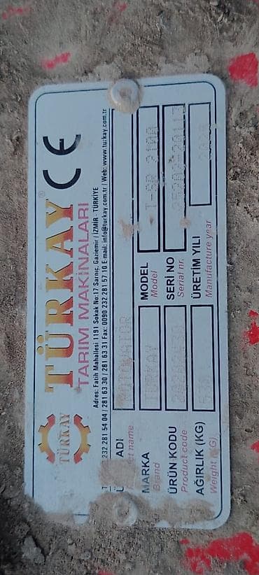 Aksesuarlar və tüninq: Türkay Tərim Makinaları freza (torpaq frezesi) - Model: T-SP 2100 — 5