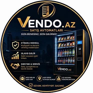 vending machine: 🤖 SATIŞ AVTOMATI — MÜASİR VƏ ƏLAVƏ GƏLİR İMKANI Bu avtomat məhsulların — 1