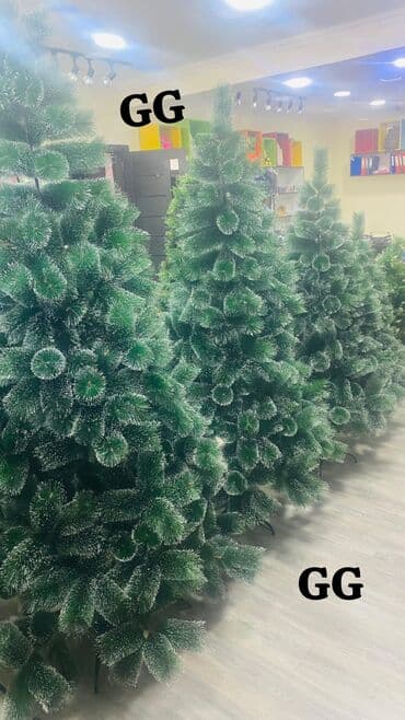 Ev saatları: Süni Yeni il şam ağacları - Realistik görünüşlü, sıx budaqlı model - — 1