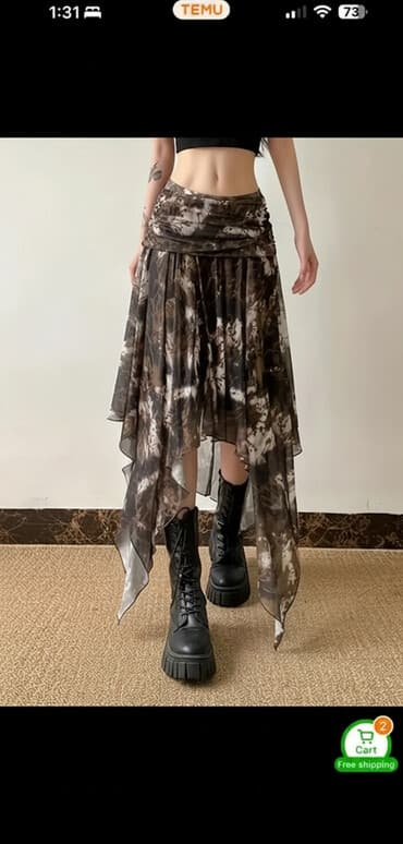 məxmər uzun ətəklər: Maksi Ətək, L — 1