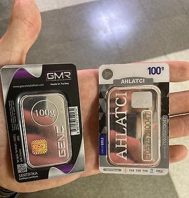 Məhsul: 2 ədəd investisiya gümüş külçə - Marka və rafineri: - GMR — 3