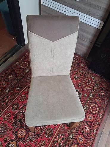 stulla: Qonaq otağı üçün, Qatlanmayan, rəng - Bej Stul — 4