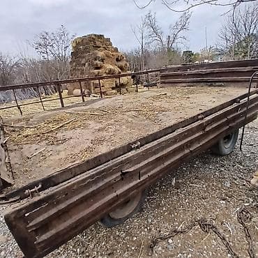 teker 16: Kənd təsərrüfatı üçün 2 oxlu traktor qoşqusu - Güclü metal şassi və — 1