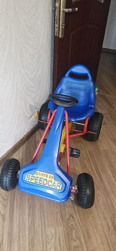 Uşaq üçün pedallı kart – GTOYS 88 SPEEDCAR - Rənglər: mavi korpus və