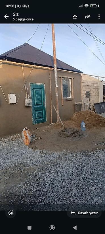 oba mtk ev satilir: Satılır: kiçik həyətyanı sahəsi olan təkmərtəbəli yarımçıq tikili — 1
