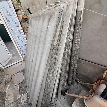 dam: Şifer dam örtüyü lövhələri İşlənmiş şiferlər sağlam vəziyyətdə . 1 — 2