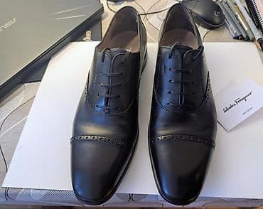 Botinkalar: SALVATORE FERRAGAMO– Orijinal İtalyan Dəri Ayakkabı Lüks İtalyan — 1