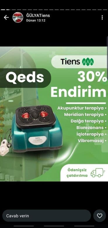 Tibbi avadanlıq: ● Akupunktur terapiya ● Meridian terapiya ● Dalğa terapiya ● — 2