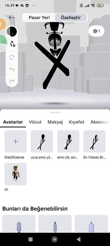 bayram xoncası: Roblox avatar dizaynı – “Emo/Skelet” temalı tam paket Məzmun: - — 2