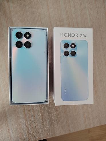 Honor X6a, 128 GB, rəng - Mavi, Barmaq izi, İki sim kartlı, Face ID lalafo.az -da Honor X6a, 128 GB, rəng - Mavi, Barmaq izi, İki sim kartlı, Face ID