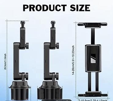 mini cooper kreditle: Universal Cup Holder Phone Mount – avtomobil fincan qəlibinə taxılan — 6