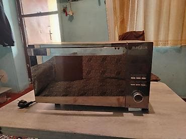 Mikrodalğalı soba Eurolux, Ayrıca dayanan, Qril ilə, rəng - Gümüşü, İşlənmiş