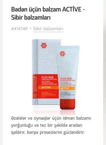 daban catları ucun krem: Əzələlər və oynaqlar üçün balzam Maksimum aktiv həyat! Məhsul — 1