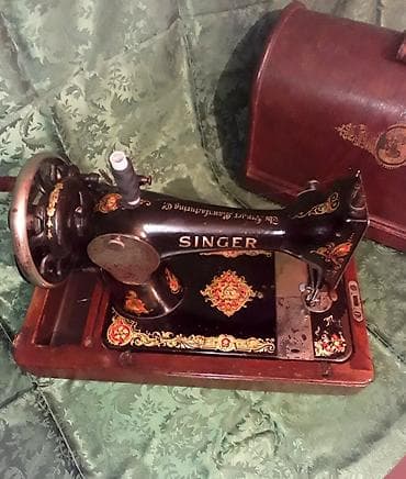 Su qızdırıcı kranlar: Antik tikiş maşını SİNGER satılır.Şotlandiya Klaydbank ş (Clydebank) — 10