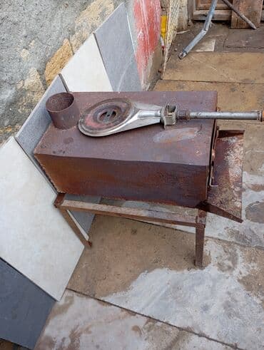 iran peçlər: Metalkonstruksiya odun/kömür sobası və qaz başlığı - Material: qalın — 3