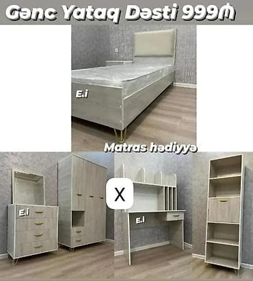 defter qelem: Gənc Yataq Dəsti – 999₼ Matras hədiyyə Komplektin tərkibi: - Tək — 1