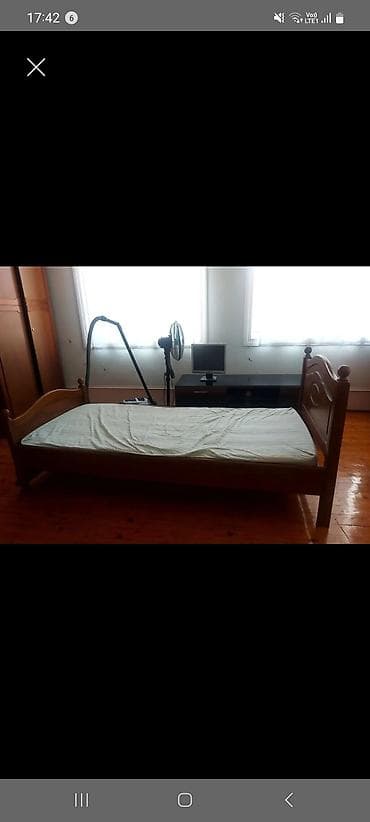 Təknəfərlik çarpayı, Bazasız, Matras ilə, Siyirməsiz
