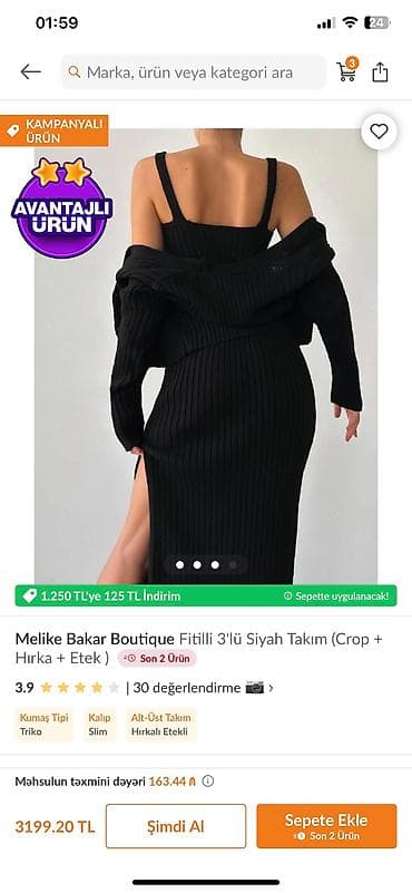 Şəxsi əşyalar: 3lu dest yenidi qalin materiali var. cox baha almiwam. sm l razmer — 2