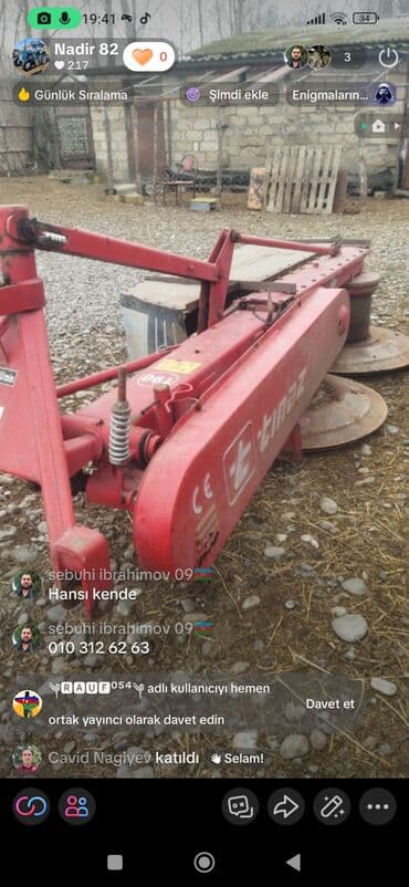mini traktorlarin qiymeti: Tınaz disklı otbiçən (rotorlu biçən) - Asılqan tip: 3 nöqtəli arxa — 4