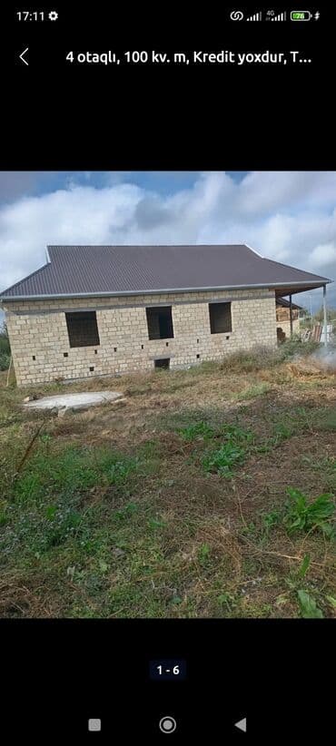 turkanda bağ evi satılır: 4 otaqlı, 100 kv. m, Kredit yoxdur, Təmirsiz — 4