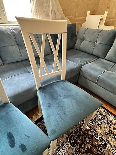 toxuma ip: Mətbəx üçün, İşlənmiş, Qatlanmayan, rəng - Ağ Stul — 2