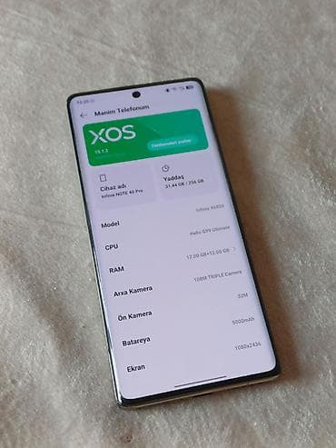 redmi pad 6: Infinix Note 40 Pro, 256 GB, rəng - Yaşıl, Zəmanət, Simsiz şarj, Face ID — 4