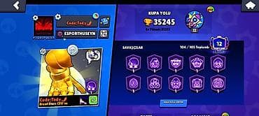 Видеоигры и приставки: Brawl Stars hesabı – yüksək trofeyli və zəngin kontentli - Kupa yolu — 1