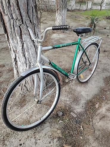 Velosiped aksesuarları: Şəhər/klassik tip velosiped - Rəng: yaşıl gövdə, gümüşü çəngəl və — 5