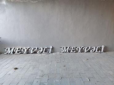 Reklam lövhələri: Mətnli işıqlandırılan vitrin/hissə üçün hərflər dəsti - Yazılar — 2