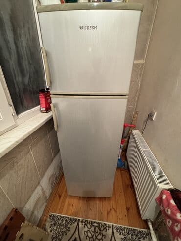 Plitələr və bişirmə panelləri: Məhsul: FRESH brend ikiqapılı soyuducu - Rəng: gümüşü/boz - Üst — 1