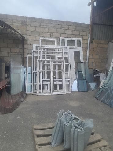 qapi ucun vinil: PVC və alüminium pəncərə-qapı çərçivələri və şüşə kəsimi Təsvir: - — 1