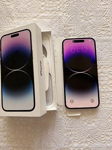 iphone 12 qiyməti: IPhone 14 Pro Max, 512 GB, Deep Purple, Barmaq izi, Face ID — 2