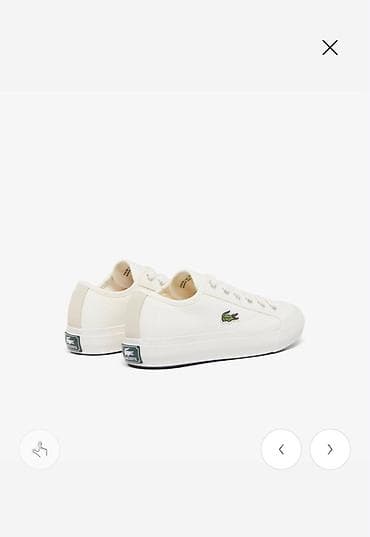 kros: 240 azn alinib Lacoste unisex krossovkası – ağ rəng, minimal dizayn — 1