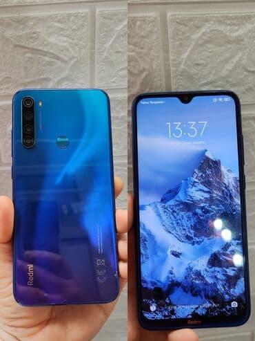 balaca matorlar: Redmi Note 8, 64 GB, rəng - Mavi, Barmaq izi — 2