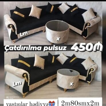 Künc divan, Açılan, Bazalı, Vеlur parça, Şəhərdaxili pulsuz çatdırılma