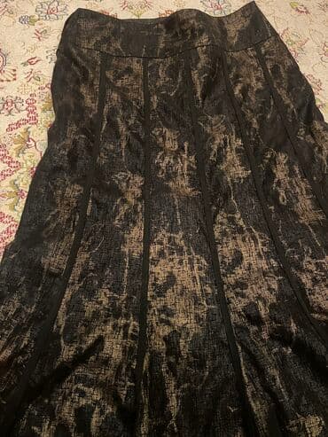 dəridən qadın ətəkləri: Maksi Ətək, Massimo Dutti, Dəri, XL — 2