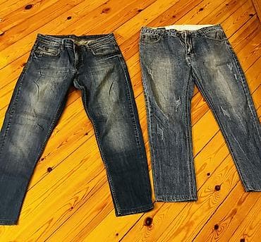 jeans salvar: Kişi cins şalvarları – 2 ədədi 15 m razmer 31-32-34 uygundu yaxsi — 2