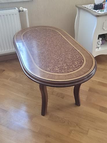 epoxy resin satisi: Oval masa, Açılmayan, Təkərsiz, Taxta, Zəmanətsiz — 1