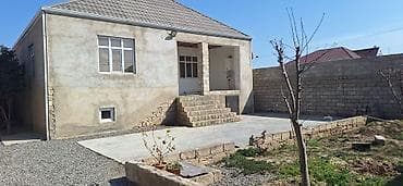 3 otaqlı həyət evi - Təməli möhkəm, daş hasarlı həyət. Geniş