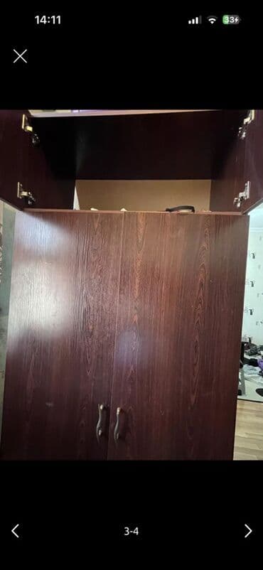 Açılan, 2 qapılı Düz dolab, Qarderob, paltar dolabı