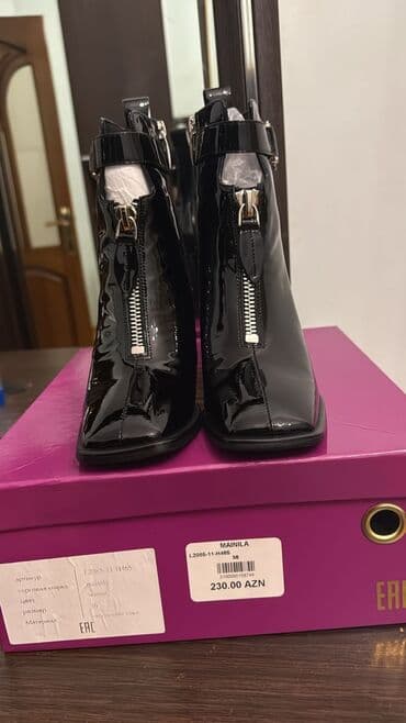 qadınlar üçün boltlu botlar: Mainila brendi qadın botları - Model: L2085-11-H465 - Rəng: qara — 1