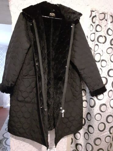 qadınlar üçün iri toxunma papaq: Palto, 4XL, rəng - Qara — 1